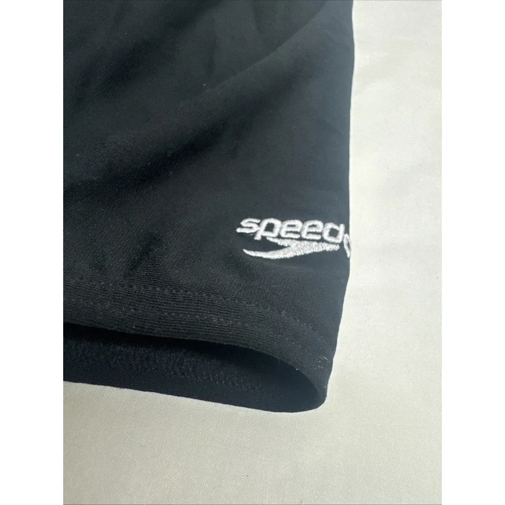 Speedo Racing Youth Black Swim Shorts Jammer  Sz 22 Ages 4-5 NEW